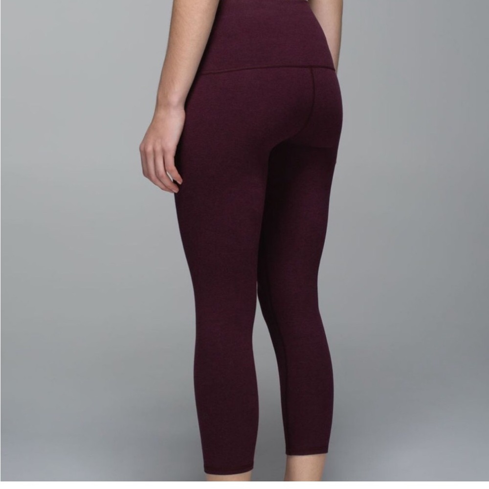 Lululemon Wunder Under Crop Cotton Roll Down